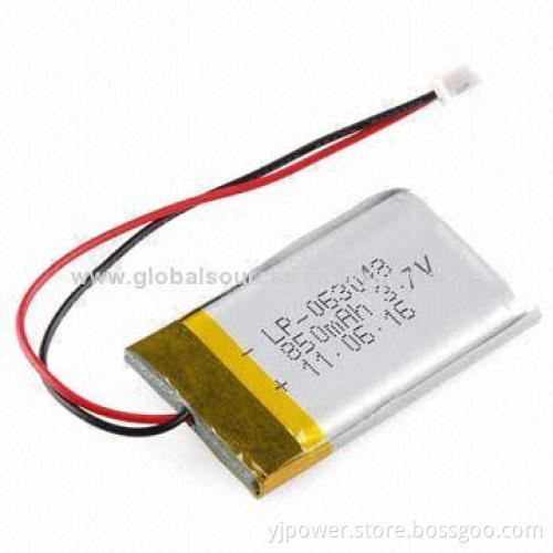 Hot Sale 850mAh 3.7V Li-polymer Rechargeable Battery, 2.75V Discharge Cut-off Voltage